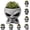 W2-B, variant on Fun Alien-Faced Planter Angry Smiling Shocked Winking Alien Expression Resin Head Pot Small Succulent Cactus Planter Indoor Outdoor Garden Novelty Decor Gift,A