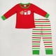 thumbnail image 2 of Venta al por mayor, traje de pastel de Papá Noel de Navidad para bebés, conjunto de bordado para niños, pantalones a rayas de manga larga, ropa de dormir para niños, pijamas para niños pequeños, 2 of 2