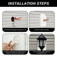thumbnail image 6 of FUYGRCJ Siding Mounting Kit, Plastic Siding Mounting Block, Outdoor Light Mounting Block, Textured Siding Mounting Plate for 1/2inch Lap Double and 4inch Height Siding, 6 of 11