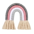 thumbnail image 1 of Chic bohemio macramé arcoíris para colgar en la pared tejido arcoíris colorido borla cuerda tapiz decoración artesanía regalo para habitación D Baoblaze tapiz de arco iris de macramé, 1 of 8
