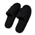 thumbnail image 4 of Risckoth Women's Fuzzy Slippers Open Toe Round Head Plush Fleece Indoor Slide Shoes, 4 of 5