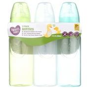 Parent's Choice Newborn Standard Neck Tinted Bottle, 9 fl oz, 0+ Months, 3 Pack, Multicolor