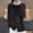 Black, variant on Vivianyn HD Women's Crew Neck Button Down Cardigan, Long Sleeve Casual Knit Sweater with Pockets,Black,Size S-XXL