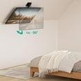 WALI Folding Ceiling TV Mount, Swivel and Flip Down TV Bracket for 17