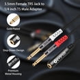 thumbnail image 2 of Cable estéreo Devinal TRS 1/4 hembra a doble TS macho de 6,35 mm, 2 of 6
