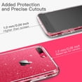 thumbnail image 7 of JETech Glitter Case for iPhone 8 Plus/7 Plus, 5.5-Inch, Bling Sparkle Shockproof Phone Bumper Cover, Cute Sparkly for Women and Girls (Clear), 7 of 7