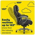 thumbnail image 2 of Pemberly Row Faux Leather Executive Office Chair with Smart Layers in Black, 2 of 7