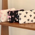 thumbnail image 7 of Bow Makeup Bag, Small Makeup Pouch Coin Purse Storage, Cute Puffy Cosmetic Pouch Toiletry Bag For Women, 7 of 7