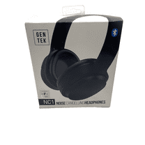 GenTek NC1 Noise Cancelling Bluetooth Wireless Headphones - Black