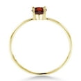 thumbnail image 4 of Gem Stone King 10K Yellow Gold Engagement Ring 0.57 Ct Oval Red Garnet, 4 of 6