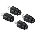 thumbnail image 1 of Unique Bargains 9mm Latching Push Button Switch, 4 Pcs 2 Pins DC 30V 0.5A On/Off Self Lock Electric Torch Tail Switch, Black, 1 of 5