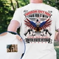 thumbnail image 2 of FLAGWIX Veteran Freedom Isn't Free I Paid For It With My Blood, Sweat and Tears T-Shirt MLN3142TS Veteran T-shirt Gift for Dad, Grandpa,..., 2 of 6