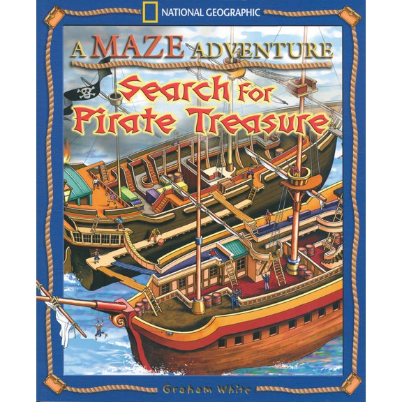 Pre-Owned A Maze Adventure: Search for Pirate Treasure (Paperback) 1426304595 9781426304590