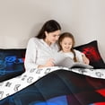 thumbnail image 5 of Game Comforter Set Queen,Teens Gamer Room Decor Duvet Insert, Gaming Console Bedding Set, Gamepad Video Games Joysticks Quilted Duvet,Modern Retro Bedroom Decor Red Blue, 5 of 7