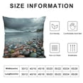 thumbnail image 5 of Orinice Rocky Beach Graphic Decorative Cushion Throw Pillow Cover for Home Couch Living Room Bed Sofa Car Bedroom, Soft and Durable, 1PC 18x18in, 5 of 5