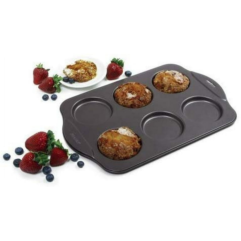 Norpro Puffy Muffin Top Pan Makes 6 Non Stick High Rise Crown 4