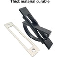 thumbnail image 2 of 4 manijas de puerta empotradas giratorias de 180° (negras), 2 of 5