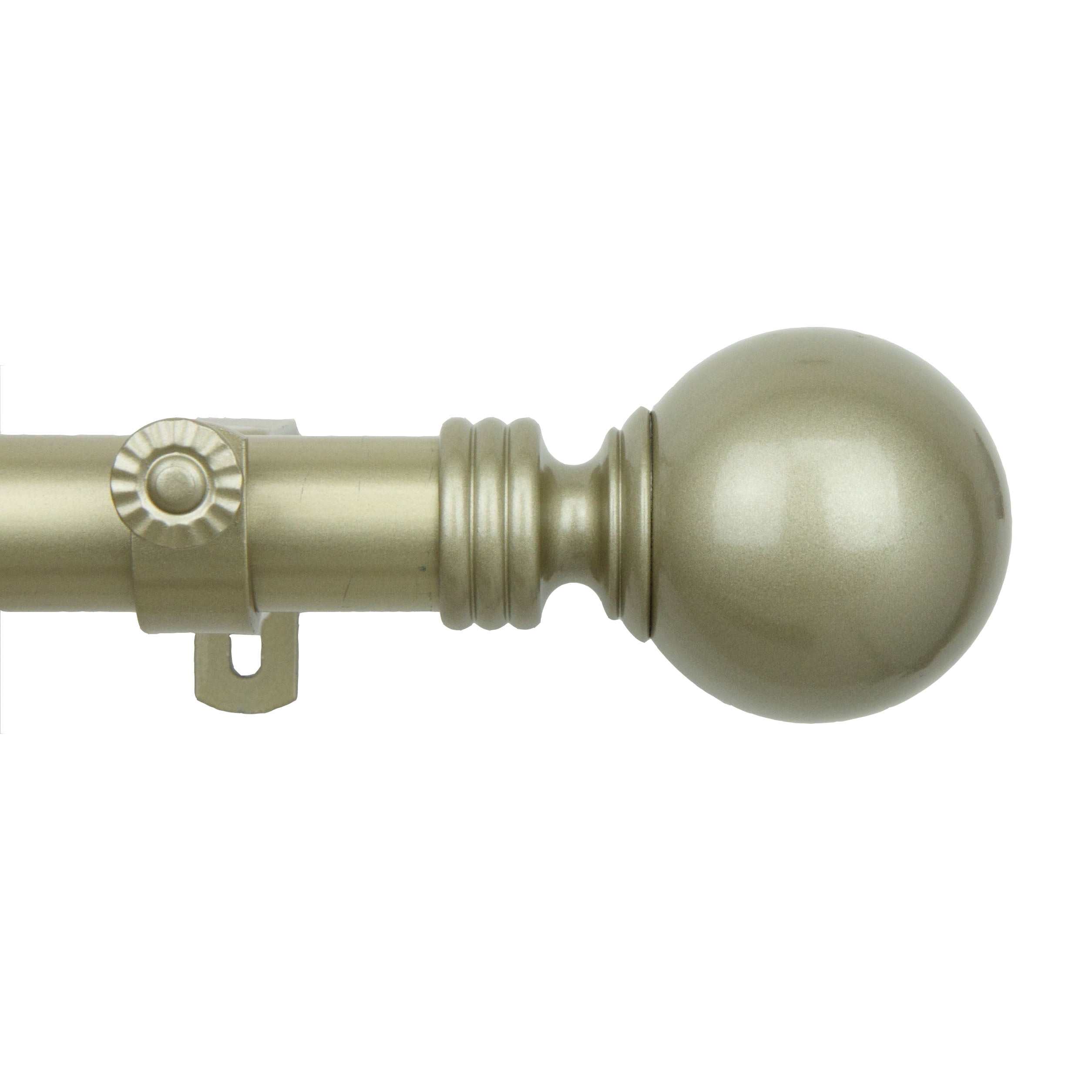 1" Dia Giselle Curtain Rod 120-170 inch, Light Gold