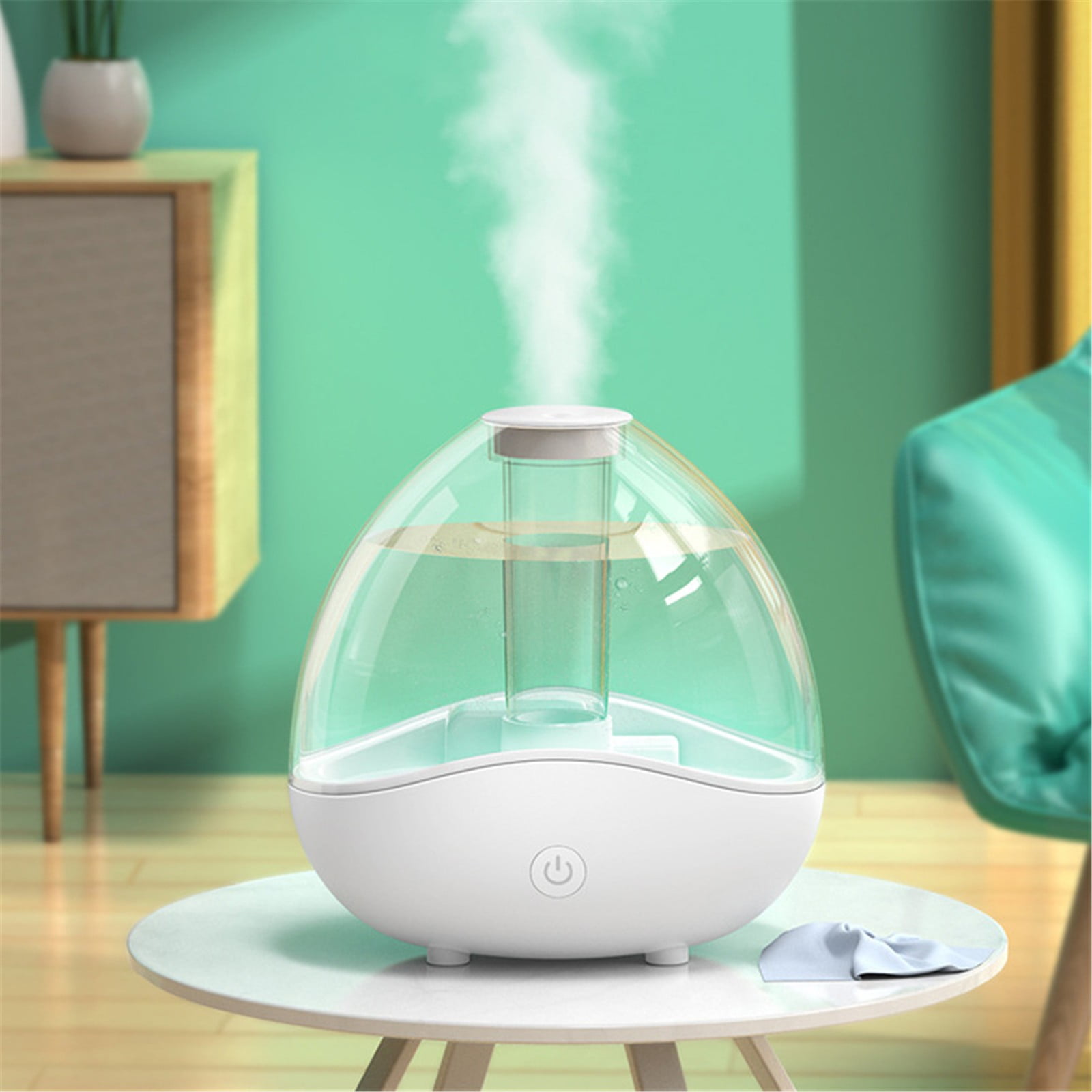 ZMKIAG Cool Mist Humidifier, Quiet Air Humidifiers for Bedroom, Desk Humidifiers Oil Diffuser with Removable 1.5L Water Tank for Baby Nursery and Plants up to 24 Hours