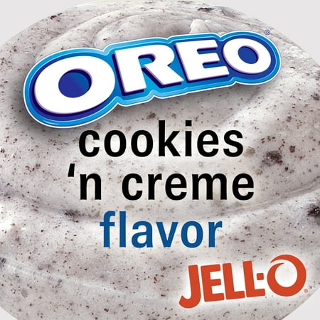 (4 pack) (4 Pack) Jell-O Instant Oreo Cookies 'n Cream Pudding & Pie Filling, 4.2 oz Box