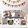 thumbnail image 3 of Isvgxsz Clearance Halloween Pillow Covers 18x18 inch Trick or Treat Pumpkin Ghost Throw Pillow Covers for Fall Halloween Decorations Halloween Party Pillows Decorative Pillow Covers for Couch Sofa, 3 of 3