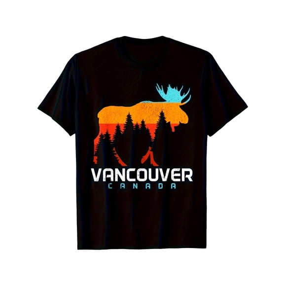 Vancouver British Columbia Map Canadian Souvenir Unisex T-Shirt V23, up to Size 5XL