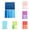 6PC, variant on VKLU Azure Blue Clear Sticky Tabs, Multi-size Page Markers, Gradient Index Tabs for Document Filing & Notebook Organization