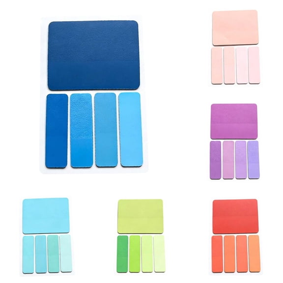 VKLU 6 Pack Set Multicolor Transparent Sticky Tabs, 960 Pcs Aesthetic Page Markers for Annotating Books, Waterproof PET Index Tabs