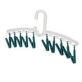 thumbnail image 2 of 10 Clips Drying Rack, Clothes Drying Rack Versatile Lightweight Windproof  For Travel White And Green, 2 of 8