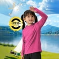 thumbnail image 6 of BOVXNPU Boys Long Sleeve T-Shirts Solid Long Sleeve Hooded Sun Protection Shirt Broken Cuff Summer Tops, 6 of 7