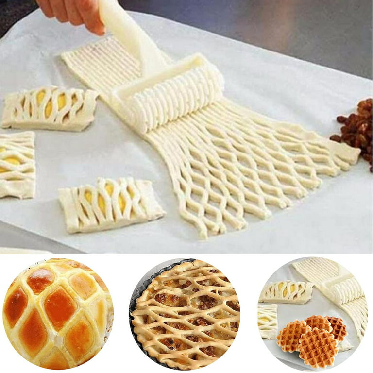 Measuring Tool Roll Smooth Lattice Roller Cutter Cookie Pie Pizza