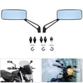 thumbnail image 4 of Espejos rectangulares para motocicleta, color negro, espejo retrovisor universal de 8MM y 10MM, CNC de aluminio, Compatible con, 4 of 5