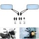 thumbnail image 4 of Espejos rectangulares para motocicleta, color negro, espejo retrovisor universal de 8MM y 10MM, CNC de aluminio, Compatible con, 4 of 5
