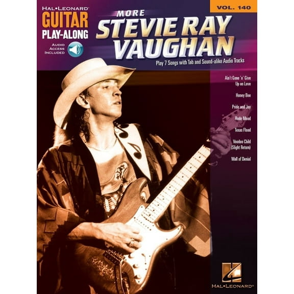 Guitar Play-Along: More Stevie Ray Vaughan: Guitar Play-Along Volume 140 (Hardcover)