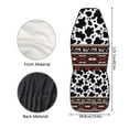 thumbnail image 5 of Binienty Aztec Cow Pattern Car Seat Cover Full Set of 2 Car Seat Covers Dog in Car Seat Cushion Universal Auto Front Seats Protector Fits for Car SUV Sedan Truck Chairs Vans Auto, 5 of 7