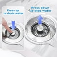 thumbnail image 6 of 3-in-1 Kitchen Sink Drain Strainer & Stopper with Basket, Stainless Steel Drain Plug Cover Catcher for Food Waste - Sink Accessories for Home or Kitchen Sink Shroom Fit US Standard 3-1/2'' Drain Hole, 6 of 9