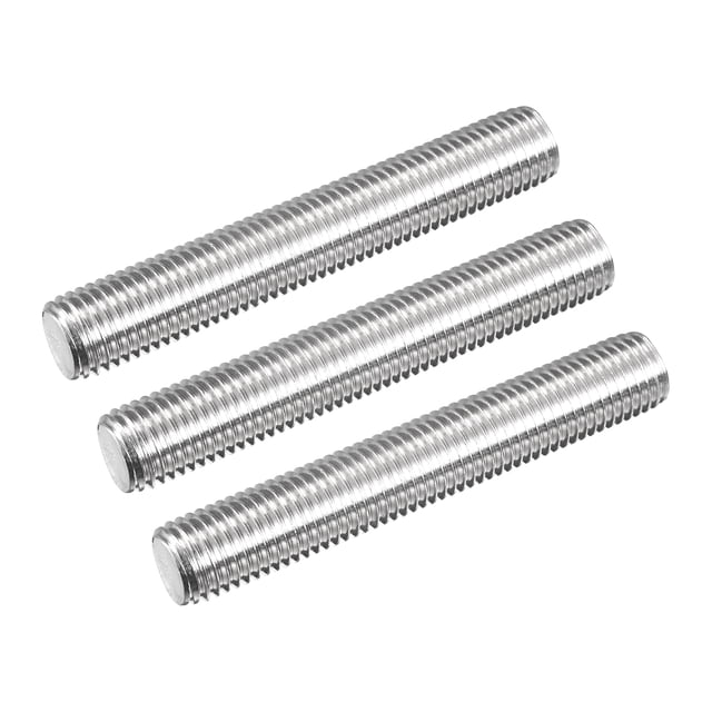 Unique Bargains Fully Threaded Rod M16 x 100mm 2mm Thread Pitch 304 Stainless Steel Right Hand Threaded Rods Bar Studs 3 Pack