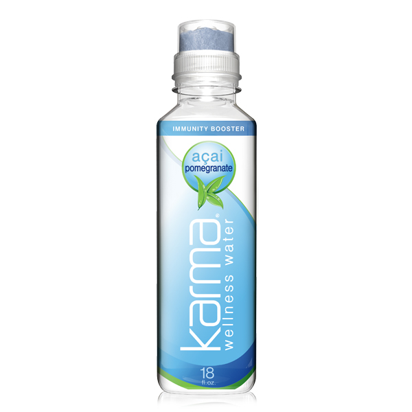 Karma Wellness Water Acai Pomegranate 18 oz Plastic Bottles Pack of
