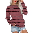 thumbnail image 4 of WZXFASHION Chandail en Molleton à Col Rond pour Femmes, Manches Longues, Mode Automne et Hiver, Soldes Aujourd'hui, 4 of 5