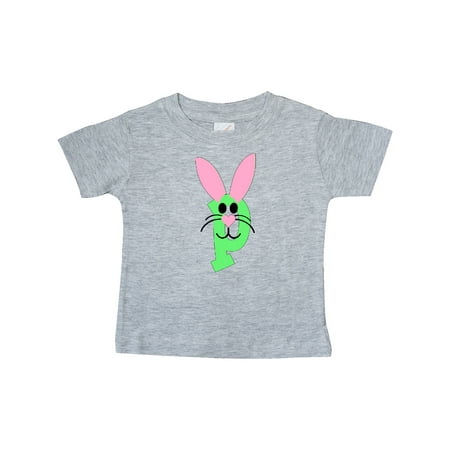 

Inktastic Easter Bunny Letter P Gift Baby Boy or Baby Girl T-Shirt