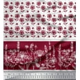 thumbnail image 3 of Soimoi Poly Georgette Fabric Bud & Floral Panel Print Fabric by The Yard 42 Inch Wide, 3 of 3
