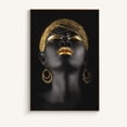 thumbnail image 1 of Pinturas Decorativas Maquillaje Dorado Pintura en Lienzo Cuadros de Arte de Pared Arte de Pared de Mujer Negra para Sala de Estar Decoración del hogar Carteles e Impresiones, 30 * 45 cm oso de fresa Hogar, 1 of 5