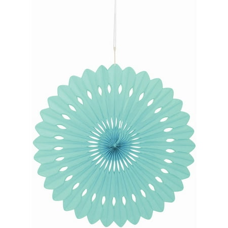 - Tissue Paper Fan Decoration, 16 in, Mint Green, 1ct