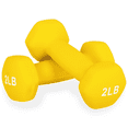 thumbnail image 1 of Set de 2 Mancuernas Hexagonales X-Rush de 2 lb (4 lb) con Recubrimiento de Neopreno Amarillas, 1 of 7