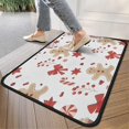 thumbnail image 4 of Red Christmas Gingerbread Man Pattern Door Rugs,Washable Non Slip Door Mats Indoor,Decorative Door Mats,Entry Mat Indoor for Entrance,Bedroom,Kitchen,Bathroom,30"x17", 4 of 6