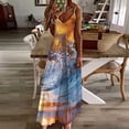 thumbnail image 3 of Water Splash Ripple Design Sleeveless Dress Woman Fashion Long Dresses Women's Summer Suit Dress 2025, 3 of 7