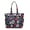 Big Orchid, variant on Fashnice Ladies Beach Bags Shoulder Tote Bag Large Capacity Zipper Handbag Multi Pockets Women Casual Top Handle Purple Flower