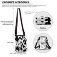 thumbnail image 6 of HELLHERO Cow Print Pattern Lightweight Sling Bag Double-layer for Outdoor Holiday Travel, 6 of 7