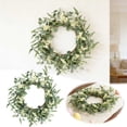 thumbnail image 1 of BotaniNest Berry And Wreath For Front Door Year Round Faux Greenery With, 1 of 6