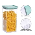 thumbnail image 3 of Recipientes herméticos para almacenamiento de alimentos de cocina, recipientes de plástico transparente para cereales, café, frutos secos, pasta (900ml), 3 of 8